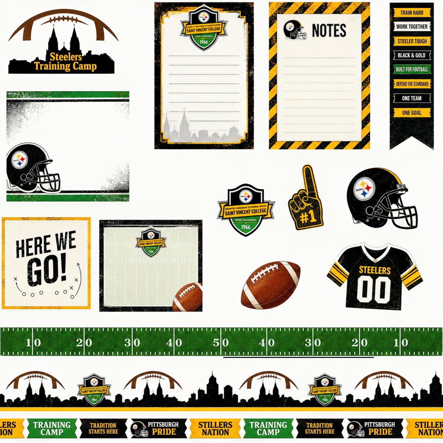 PGH Steelers Scrapbook Paper