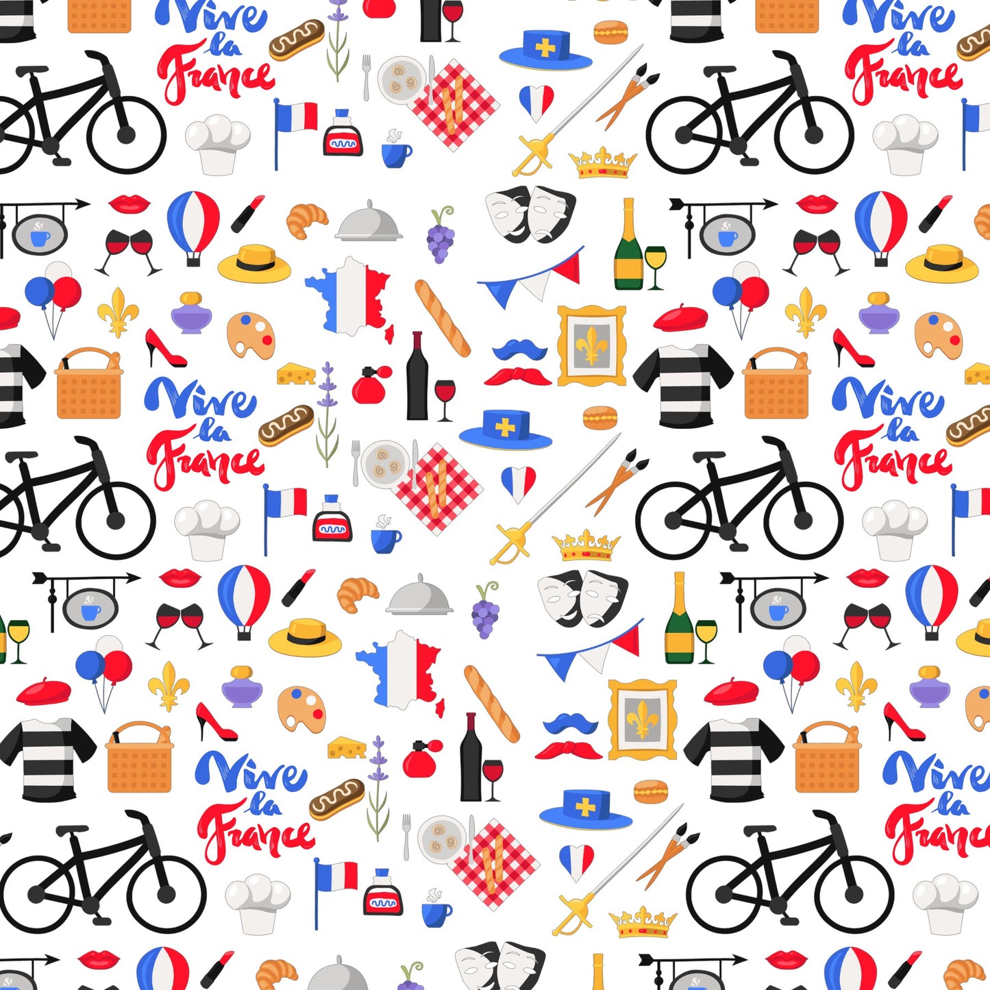 France Scrapbook Paper