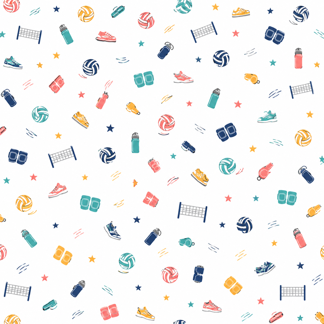 Volleyball Scrapbook Paper