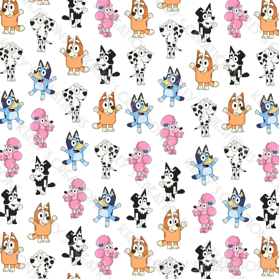 Watermarked - Bluey Characters