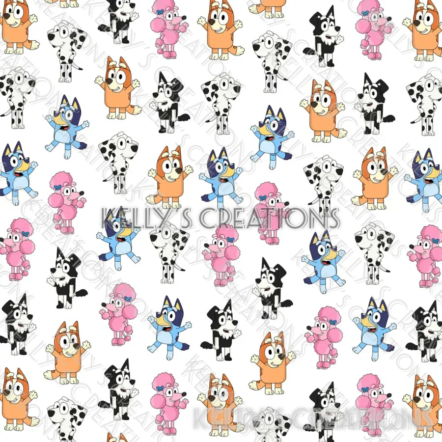 Watermarked - Bluey Characters