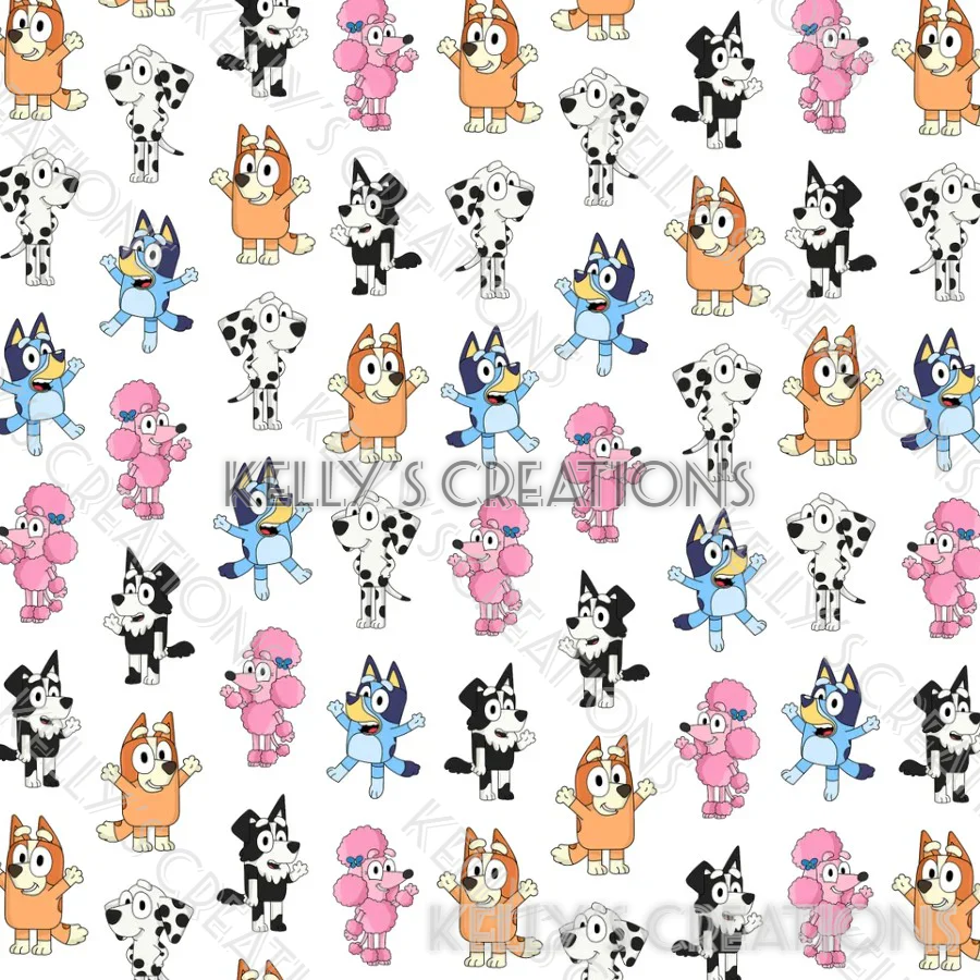 Watermarked - Bluey Characters