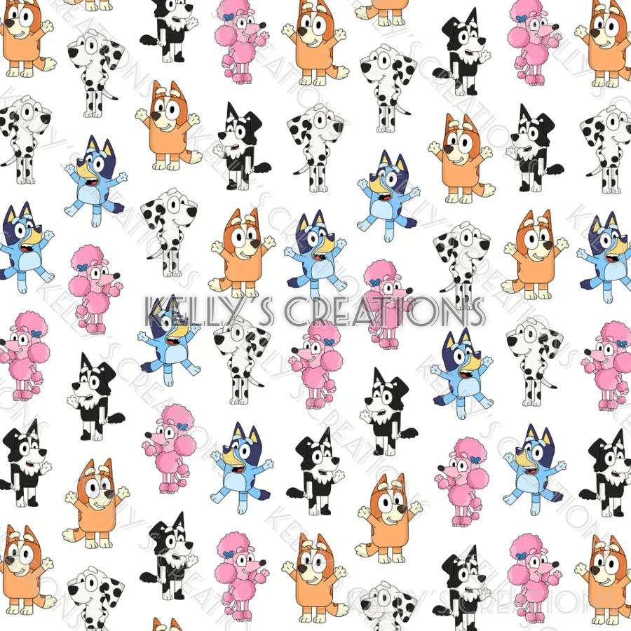 Watermarked - Bluey Characters