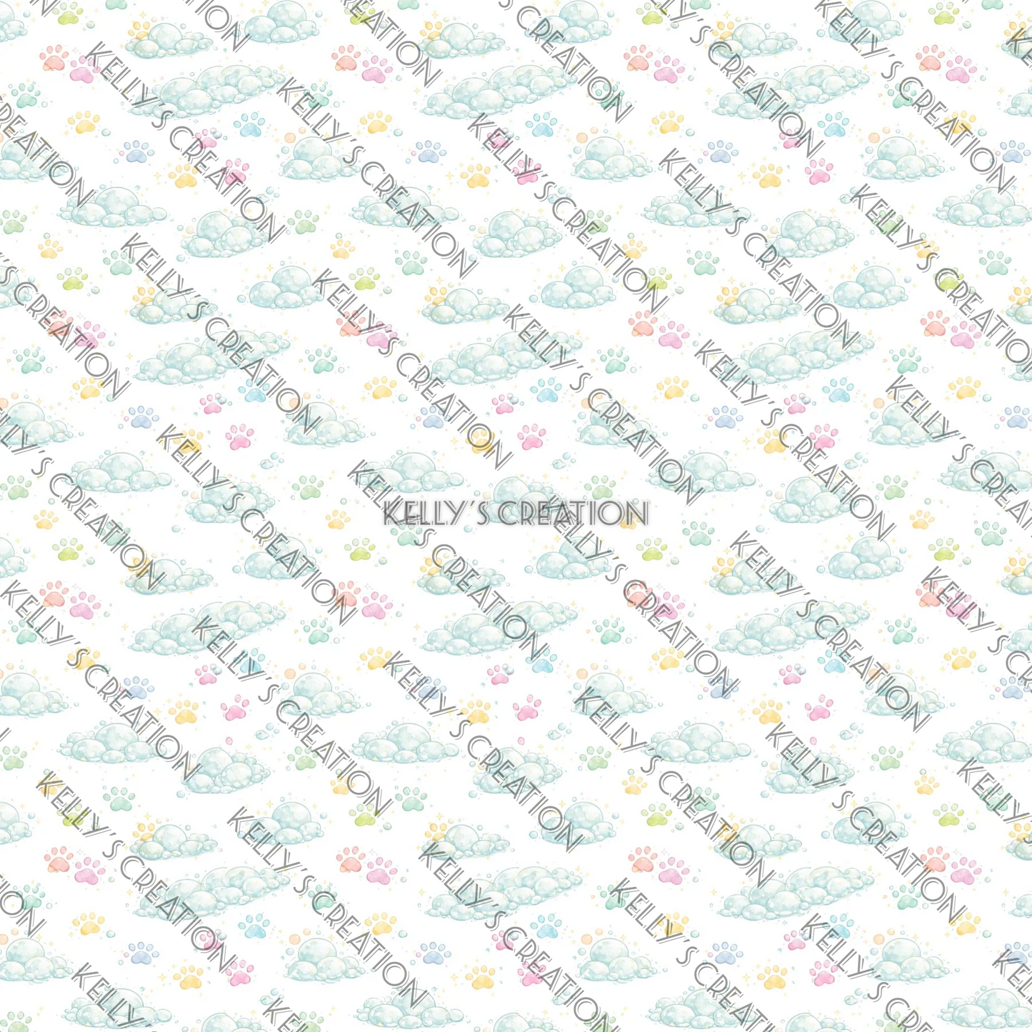Watermarked - Pet Spa Day Scrapbook Paper