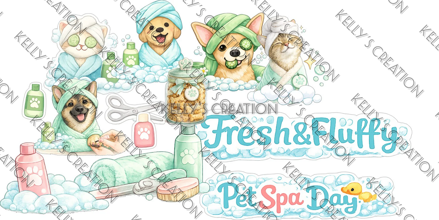 Watermarked - Pet Spa Day Scrapbook Paper