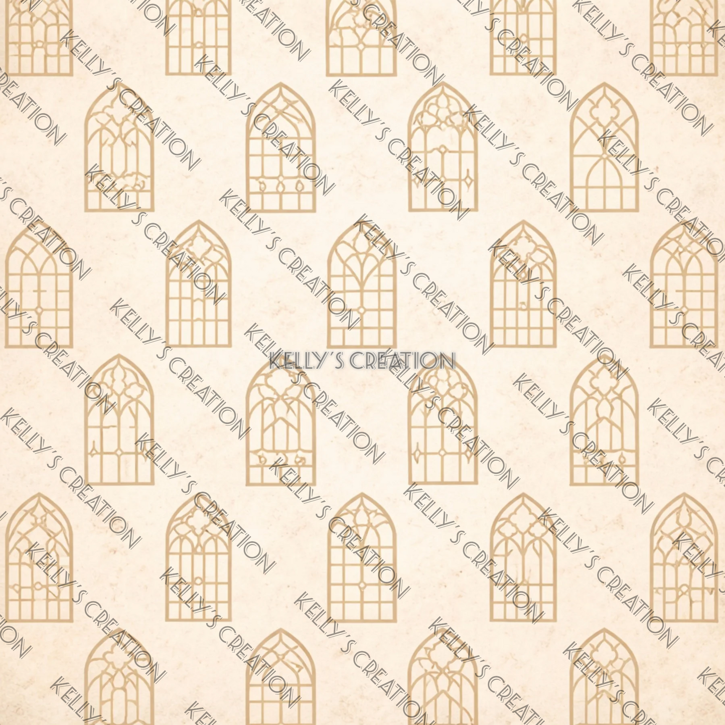 Watermarked - Church architecture Scrapbook Paper
