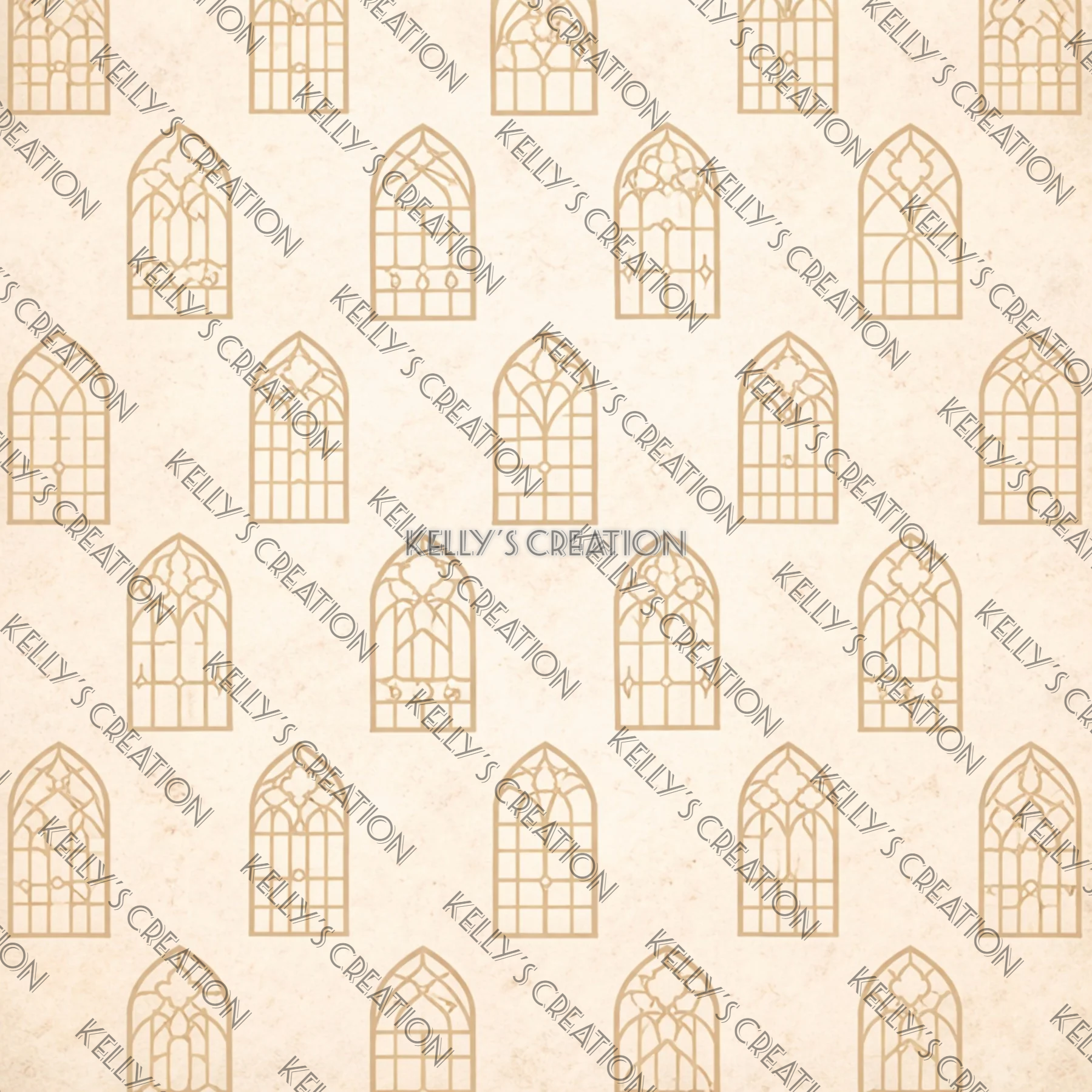 Watermarked - Church architecture Scrapbook Paper