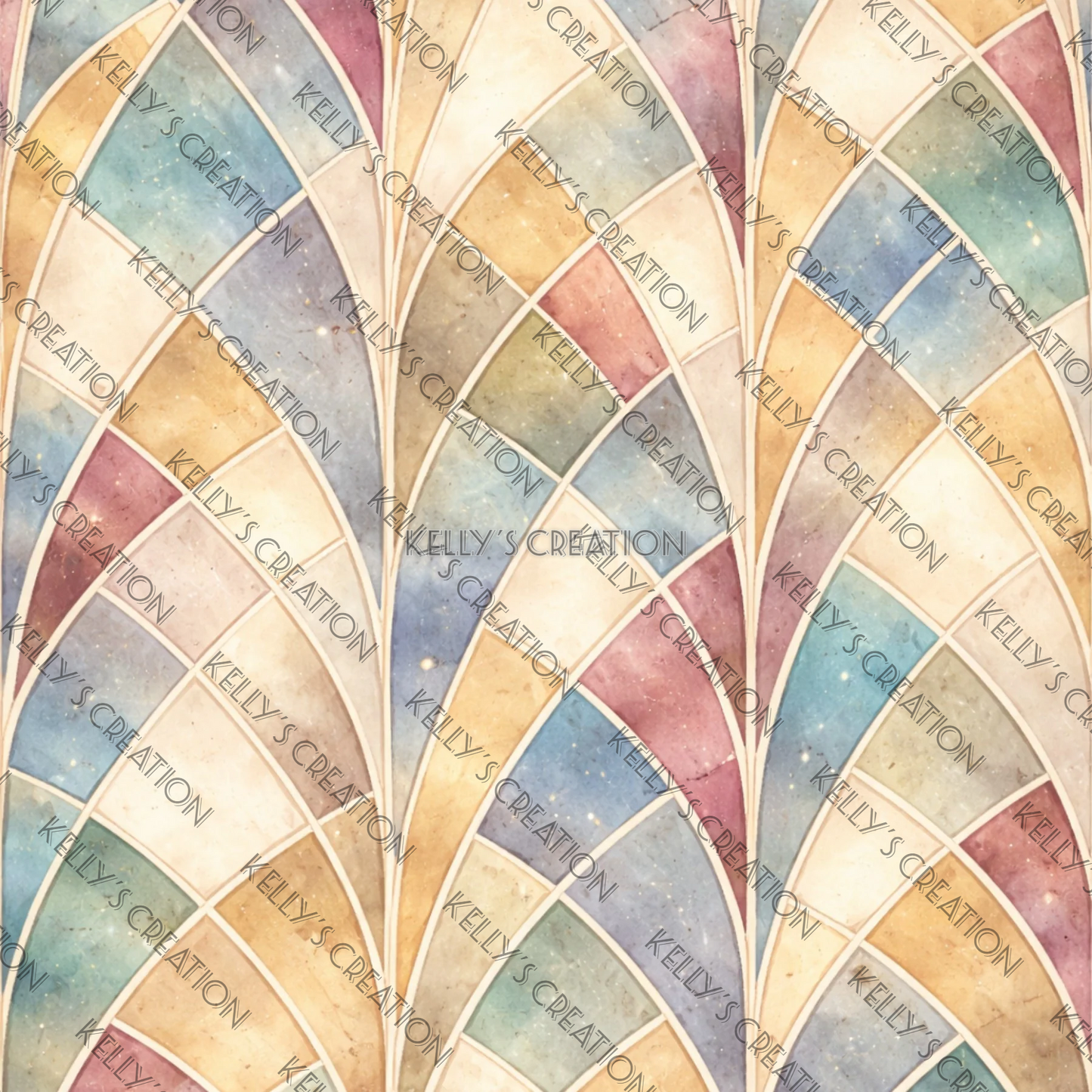 Watermarked - Church architecture Scrapbook Paper