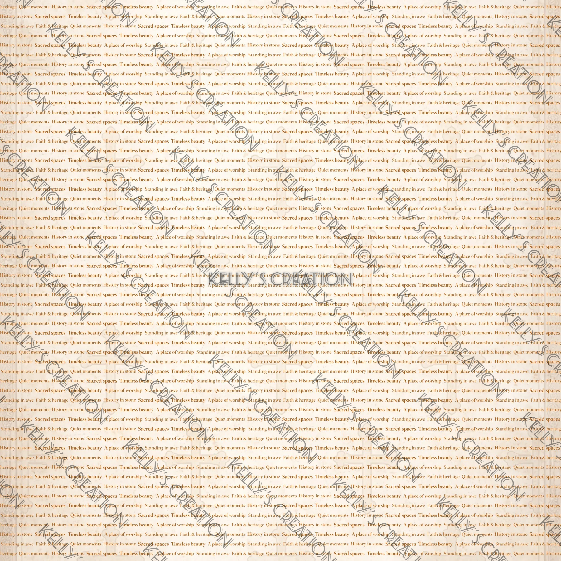 Watermarked - Church architecture Scrapbook Paper