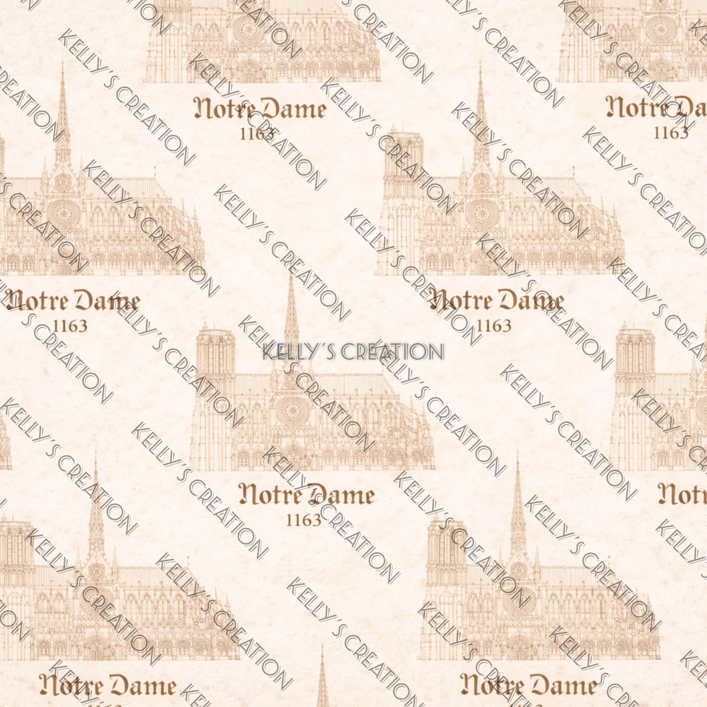 Watermarked - Church architecture Scrapbook Paper