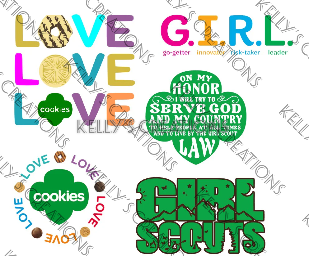 Watermarked - Girl Scout Paper Page Kit