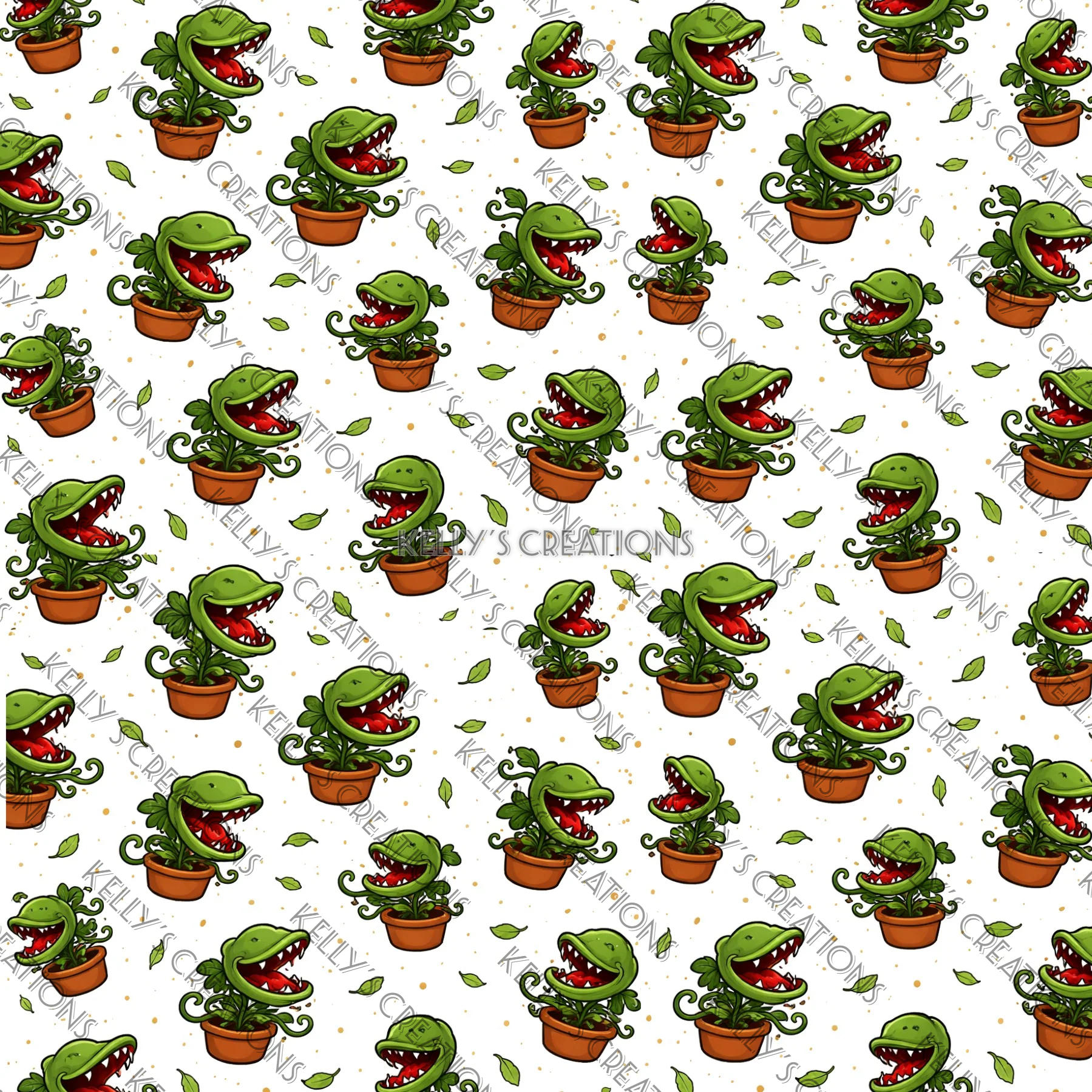 Watermarked - Little Shop of Horrors Musical Scrapbook Paper