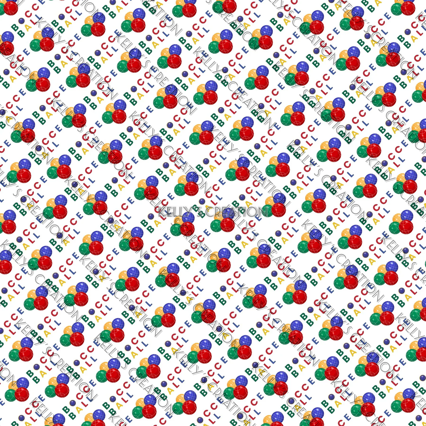 Watermarked - Bocce Ball Scrapbook Paper