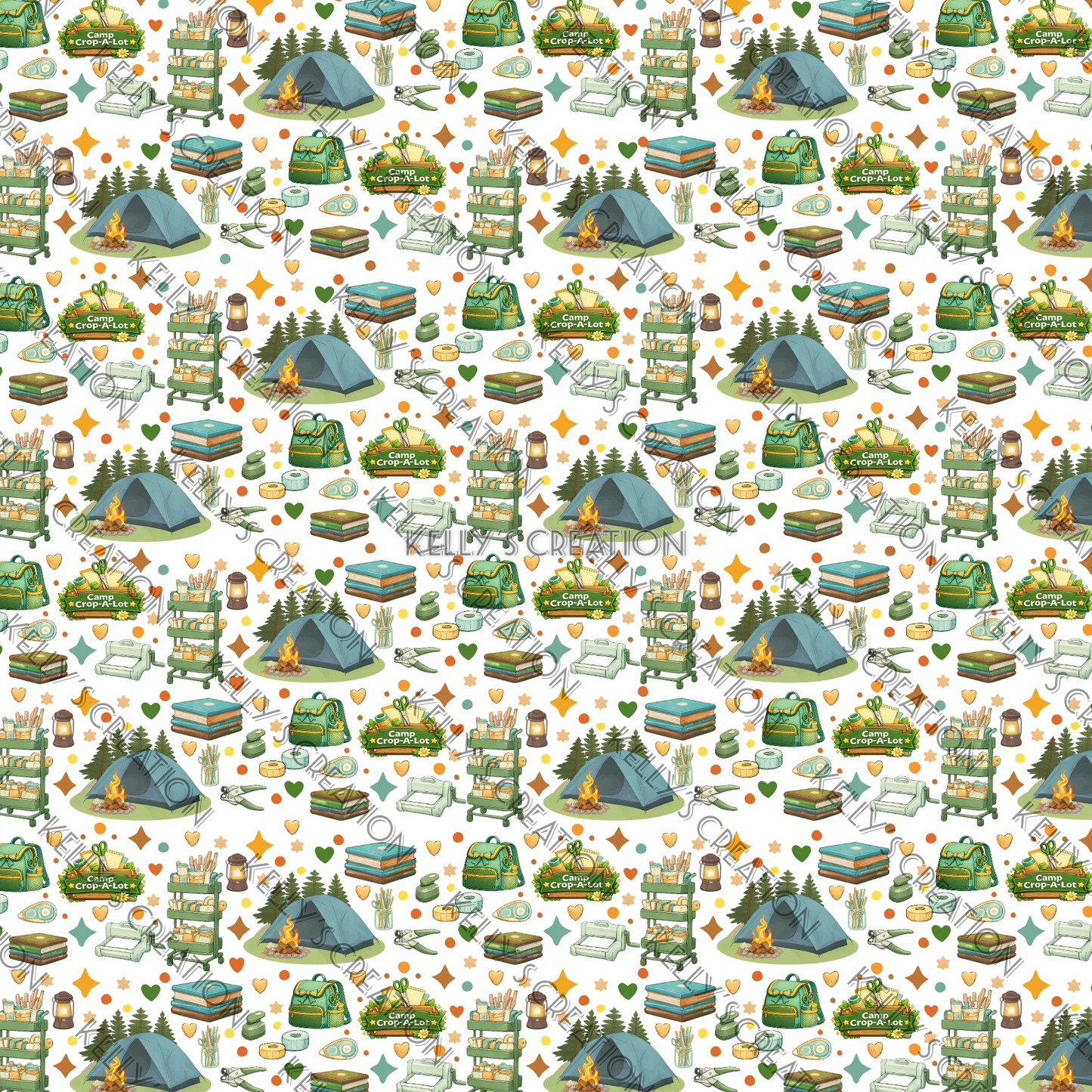 Watermarked - Camp Crop-A-Lot Scrapbook Paper