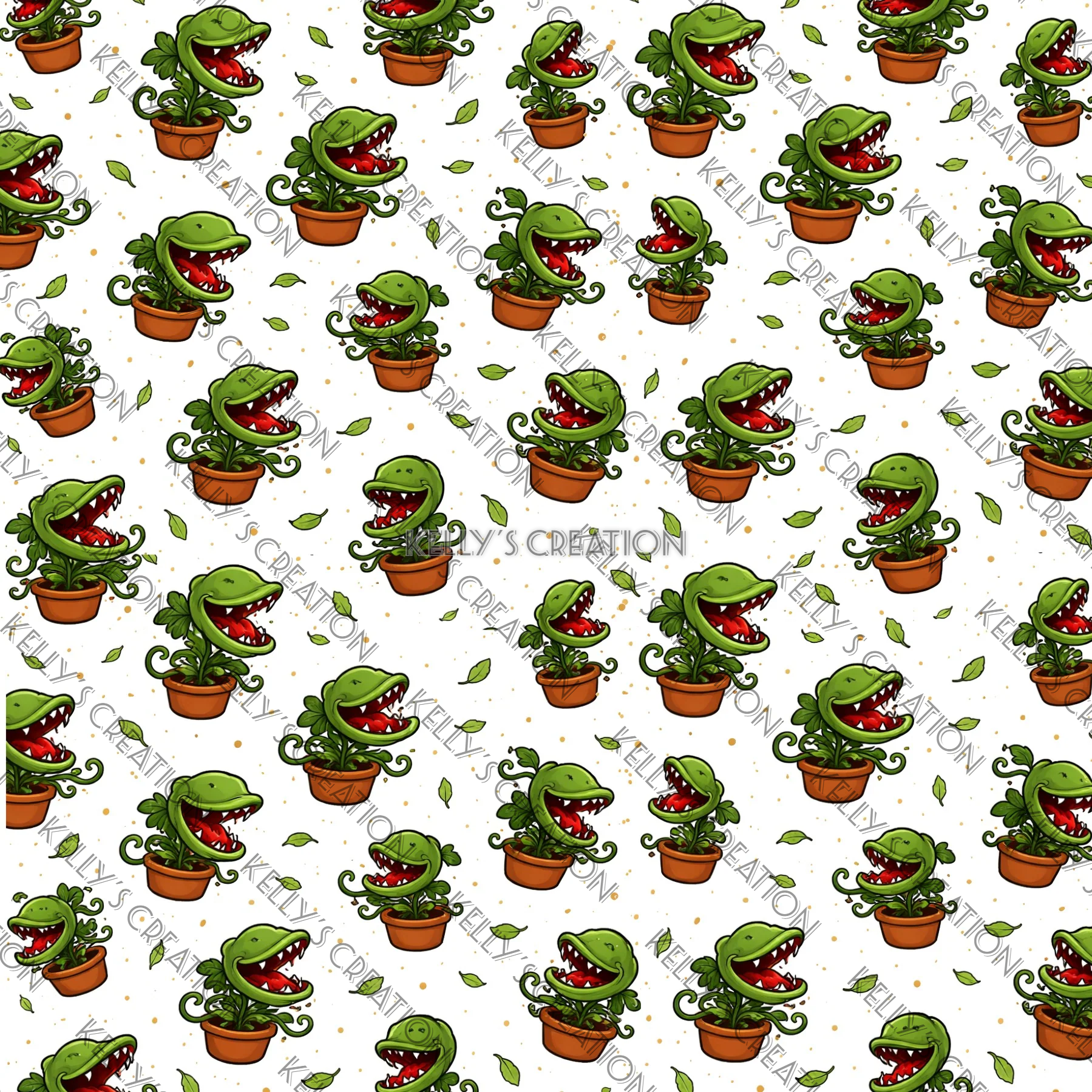 Watermarked - Little Shop of Horrors Musical Scrapbook Paper