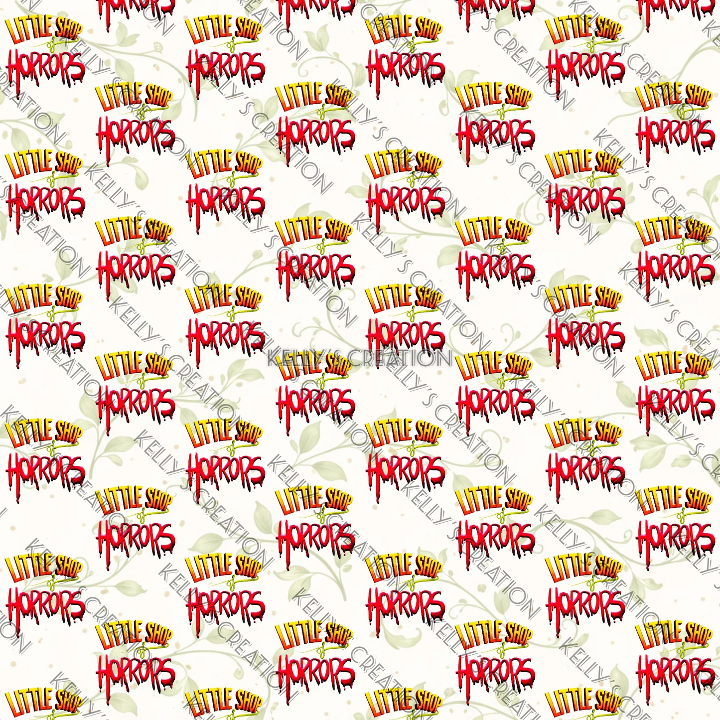 Watermarked - Little Shop of Horrors Musical Scrapbook Paper