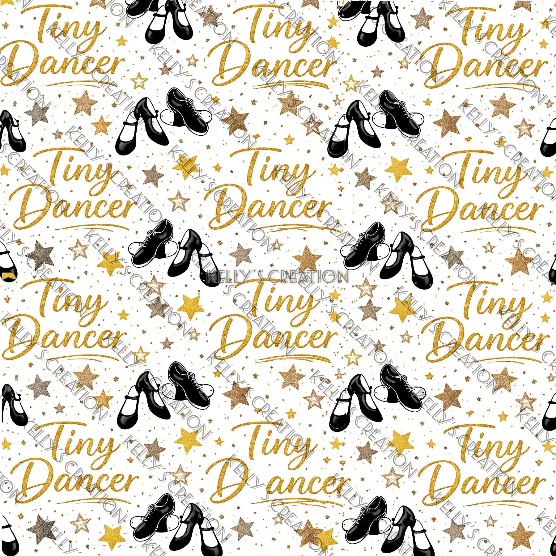 Watermarked - Tap Dancing Scrapbook Paper