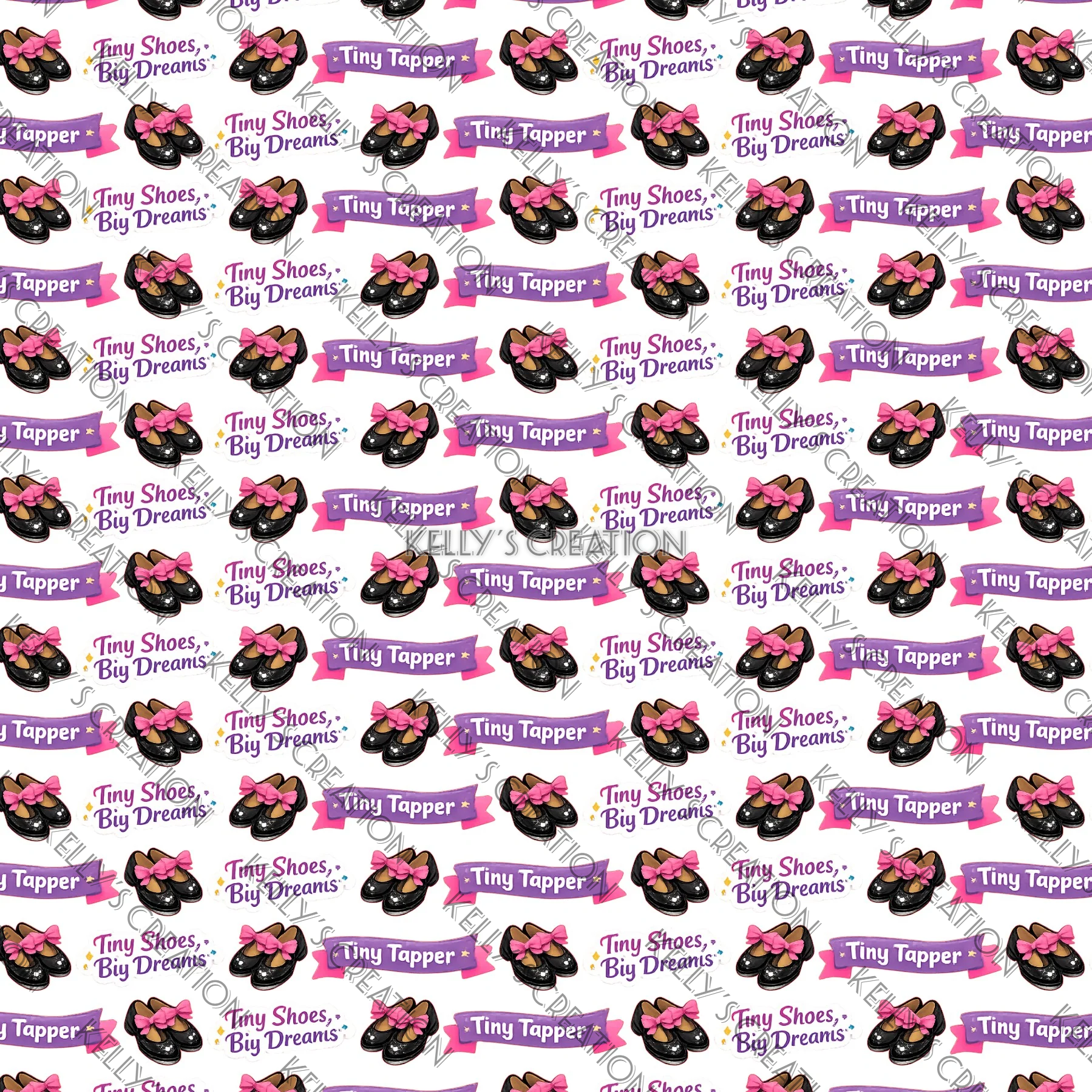 Watermarked - Tap Dancing Scrapbook Paper