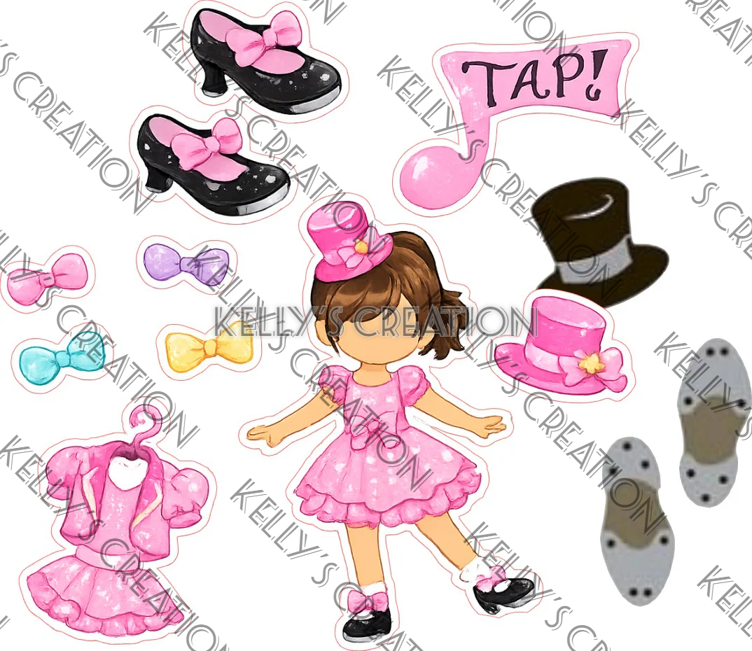 Watermarked - Tap Dancing Scrapbook Paper