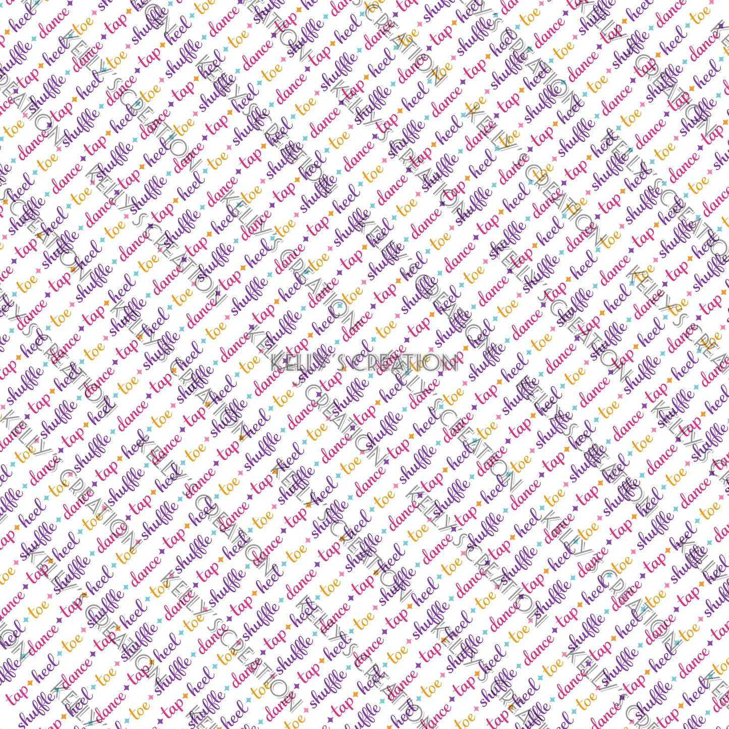 Watermarked - Tap Dancing Scrapbook Paper