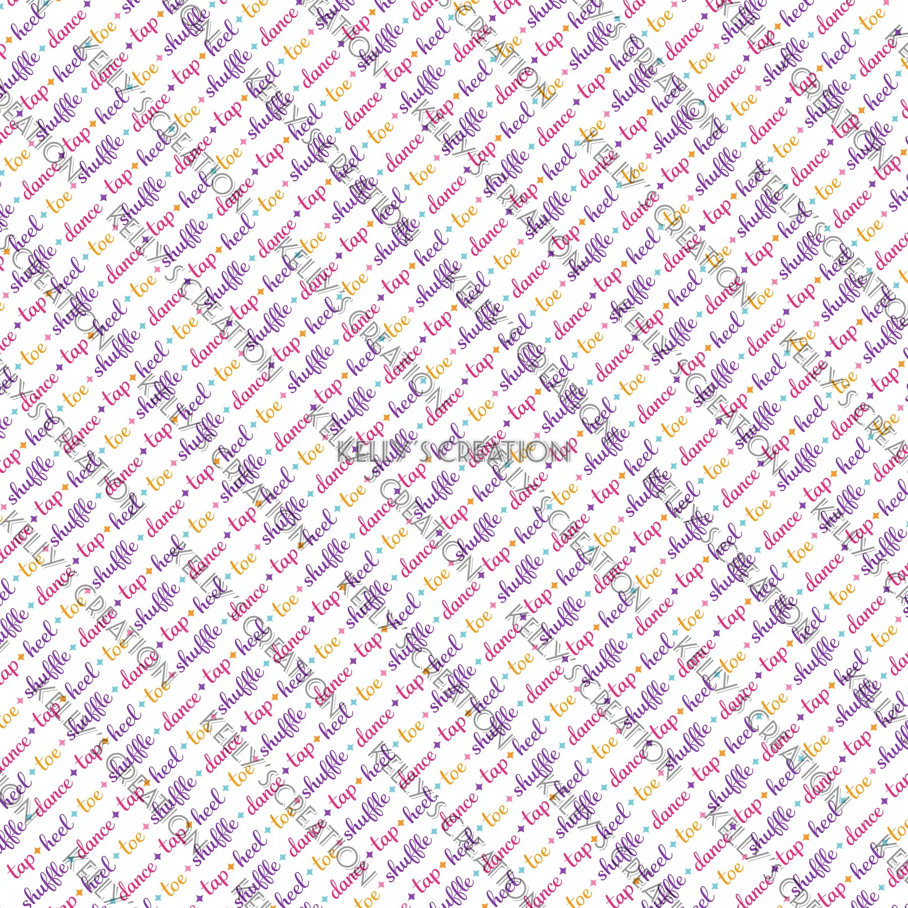 Watermarked - Tap Dancing Scrapbook Paper