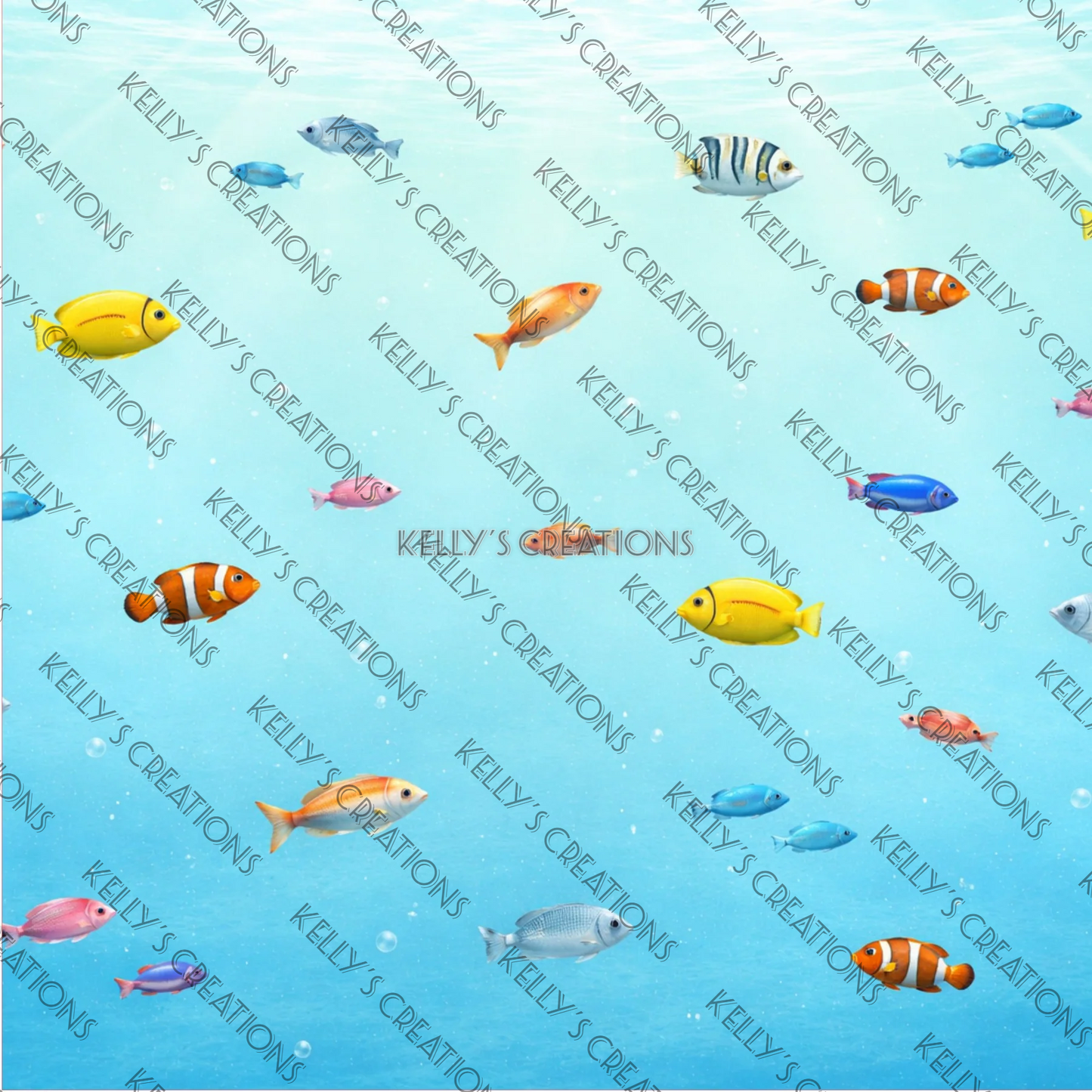 Watermarked - Aquarium Trip Scrapbook Paper