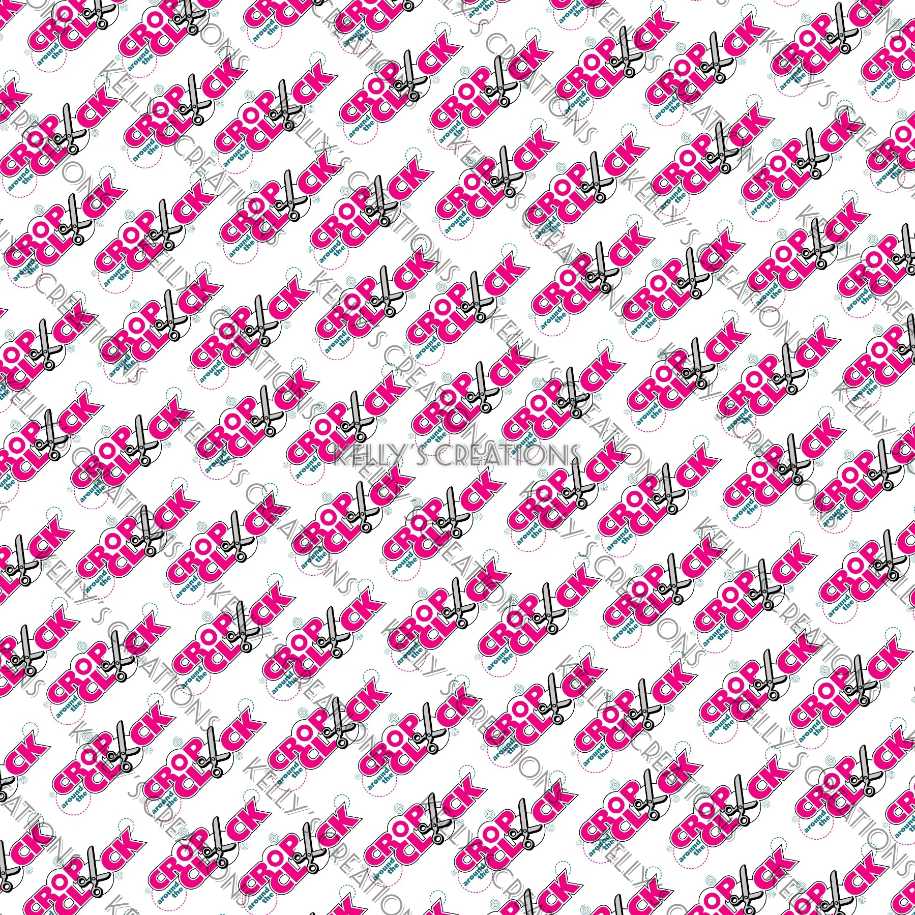 Watermarked - Crop Around the Clock Scrapbook Paper
