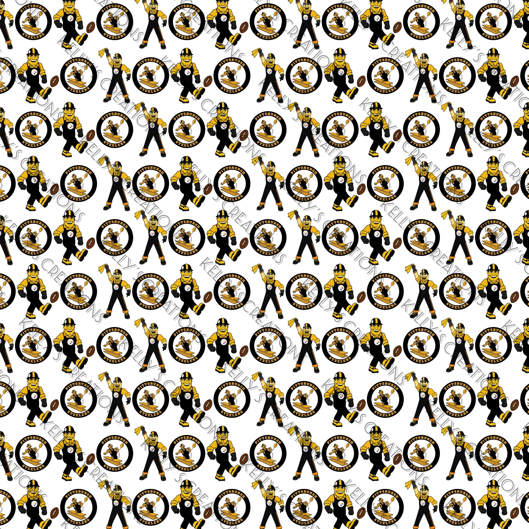 Watermarked - PGH Steelers Scrapbook Paper