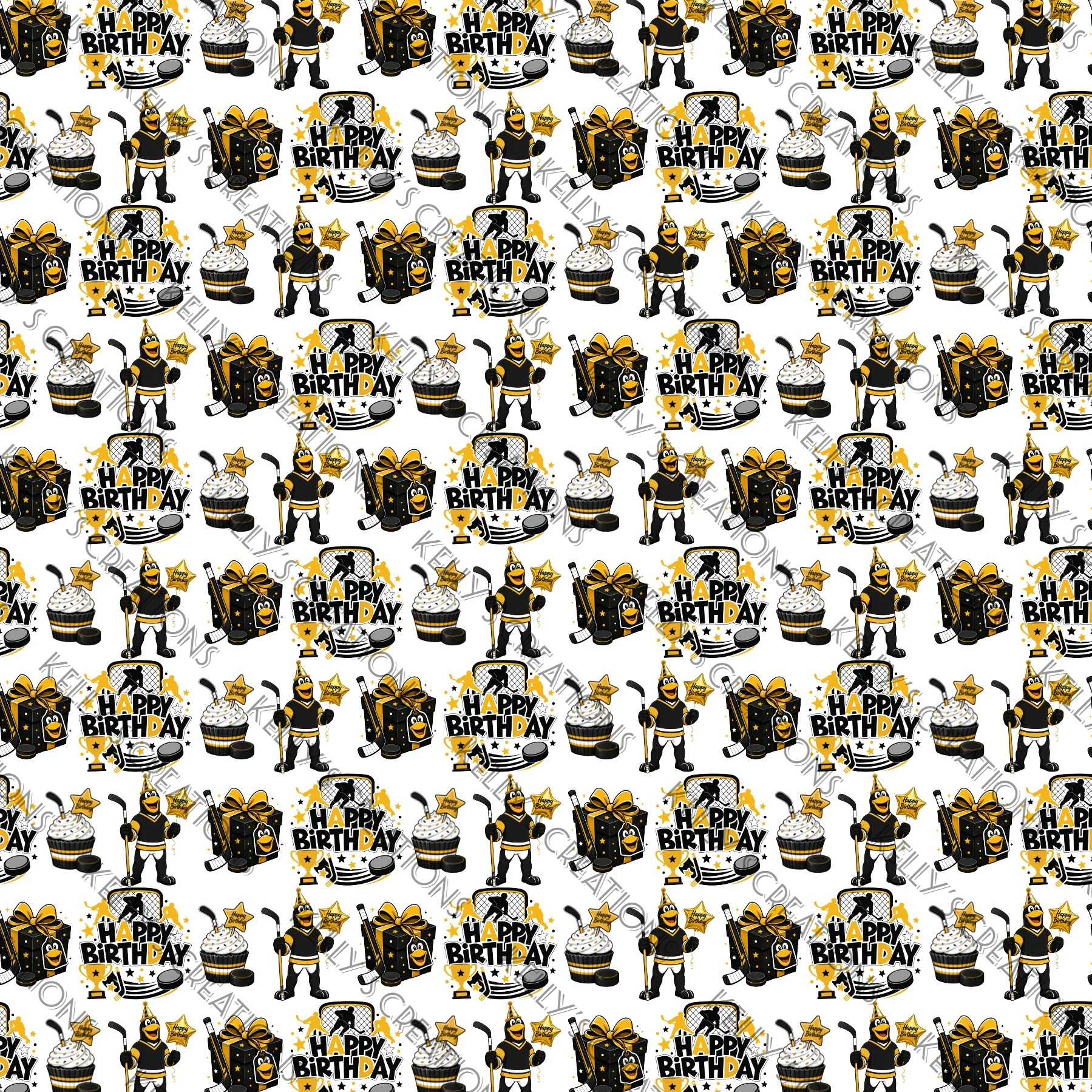 Watermarked - PGH Sport Birthday Scrapbook Paper