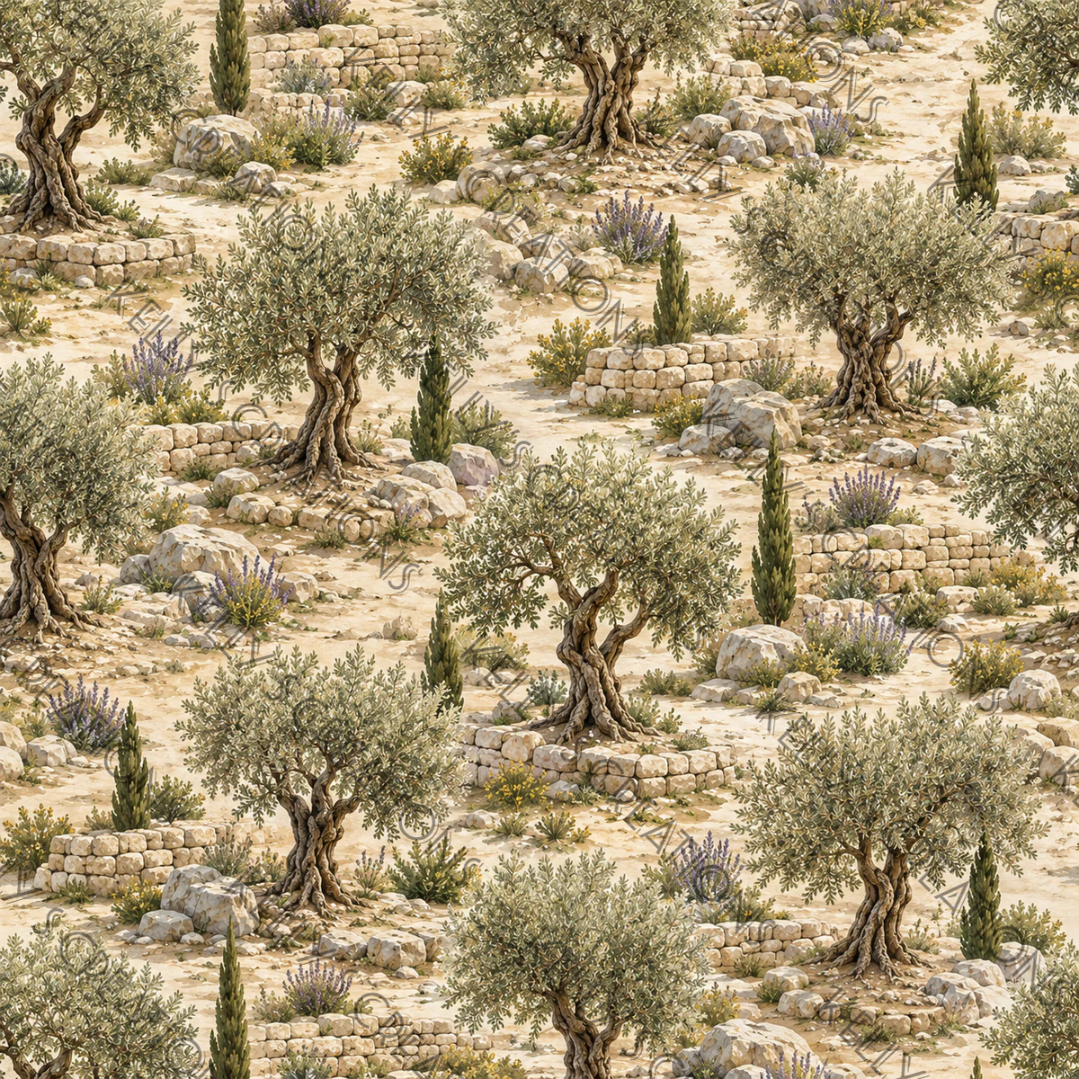 Watermarked - Biblical Lands Scrapbook Paper