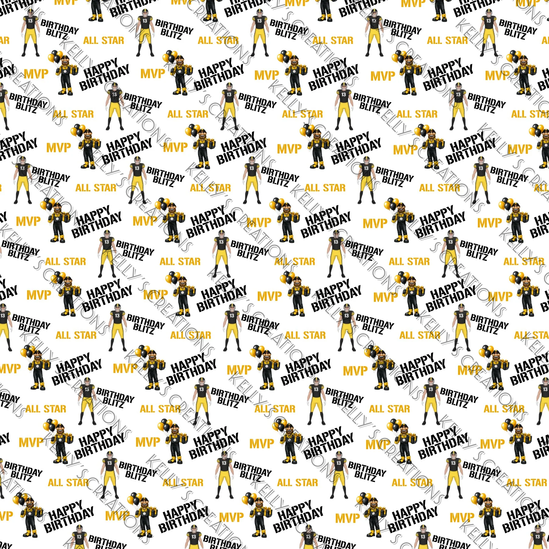 Watermarked - PGH Sport Birthday Scrapbook Paper