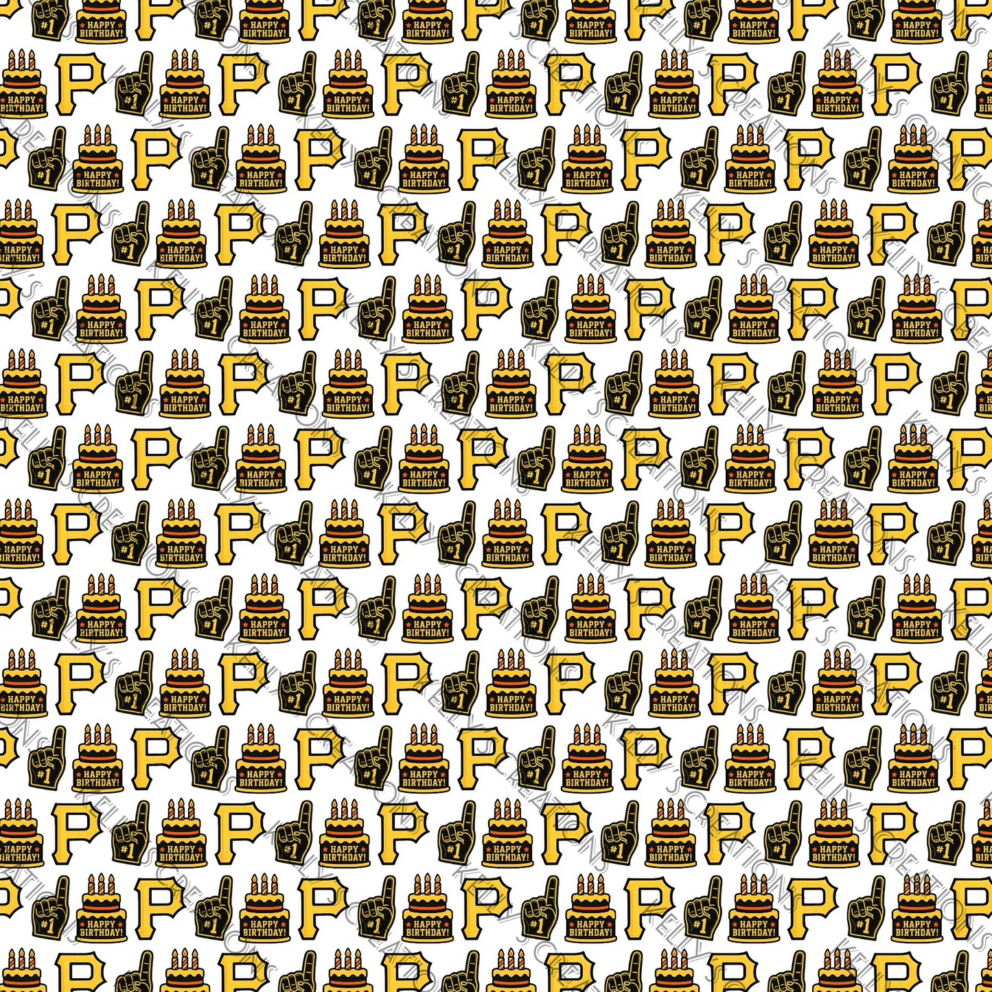 Watermarked - PGH Sport Birthday Scrapbook Paper