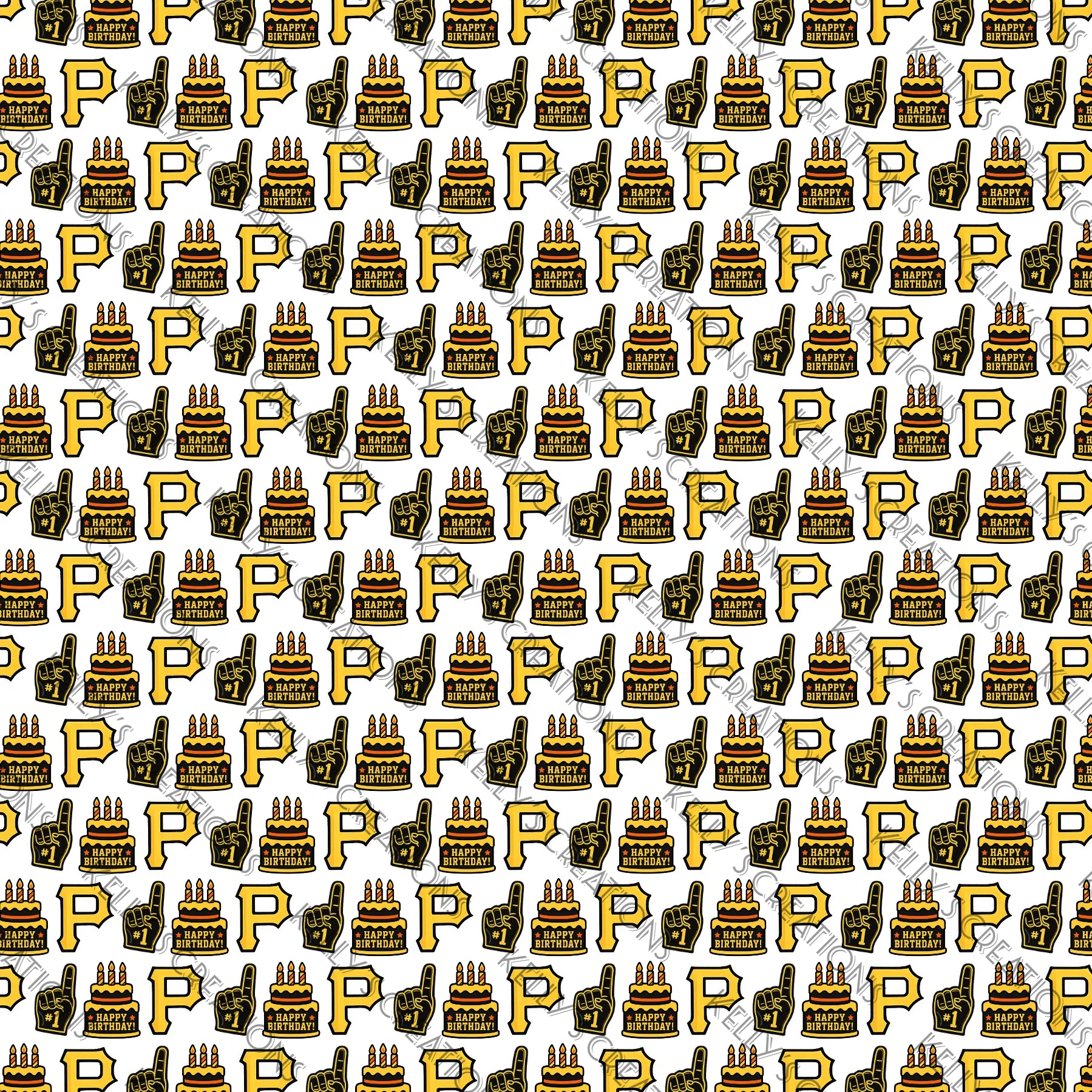 Watermarked - PGH Sport Birthday Scrapbook Paper