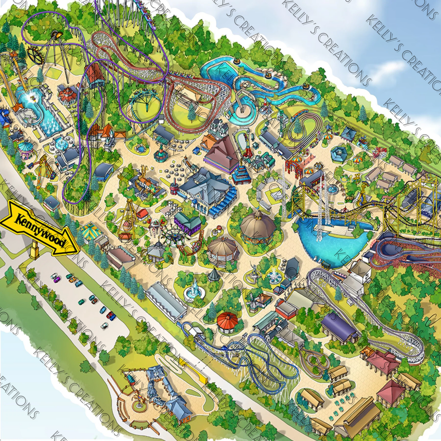 Watermarked - Kennywood Scrapbook Paper