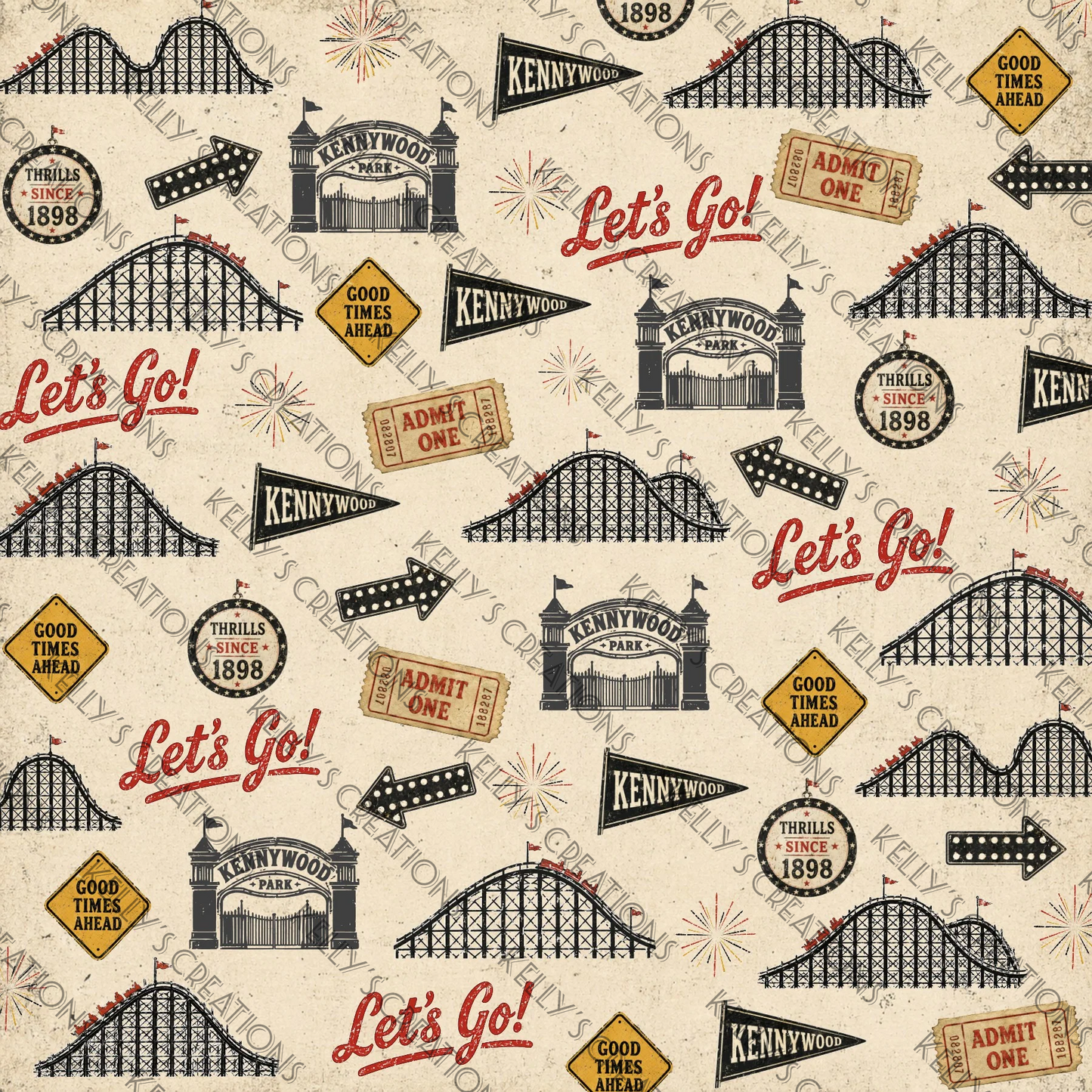 Watermarked - Kennywood Scrapbook Paper
