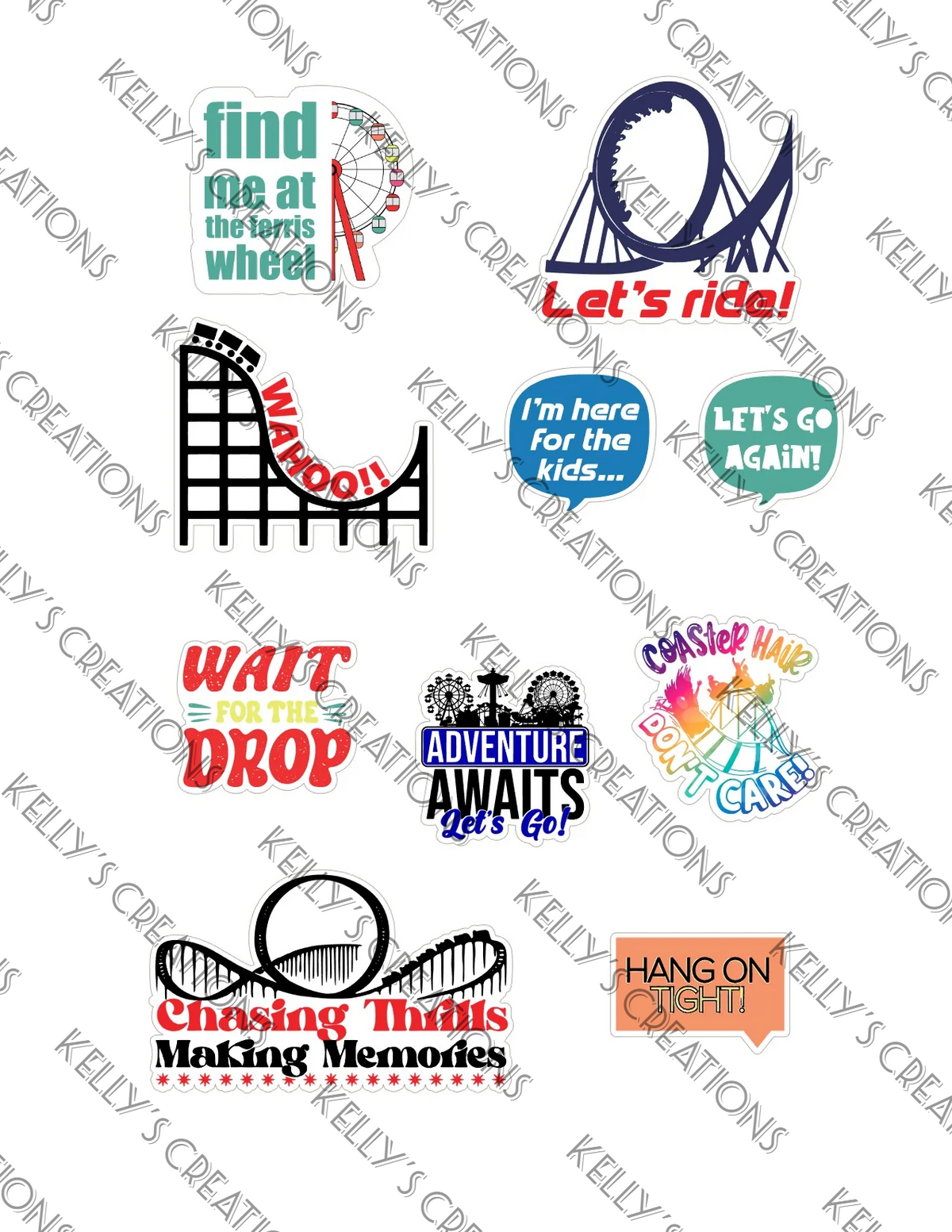 Watermarked - Kennywood Scrapbook Paper