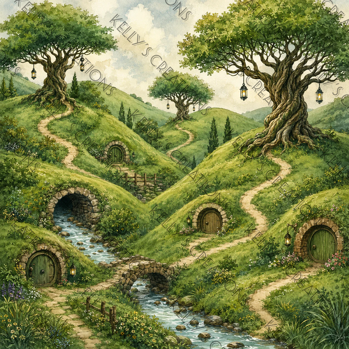 Watermarked - Lord of the Rings Scrapbook Paper