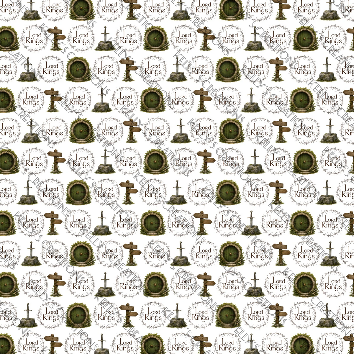 Watermarked - Lord of the Rings Scrapbook Paper