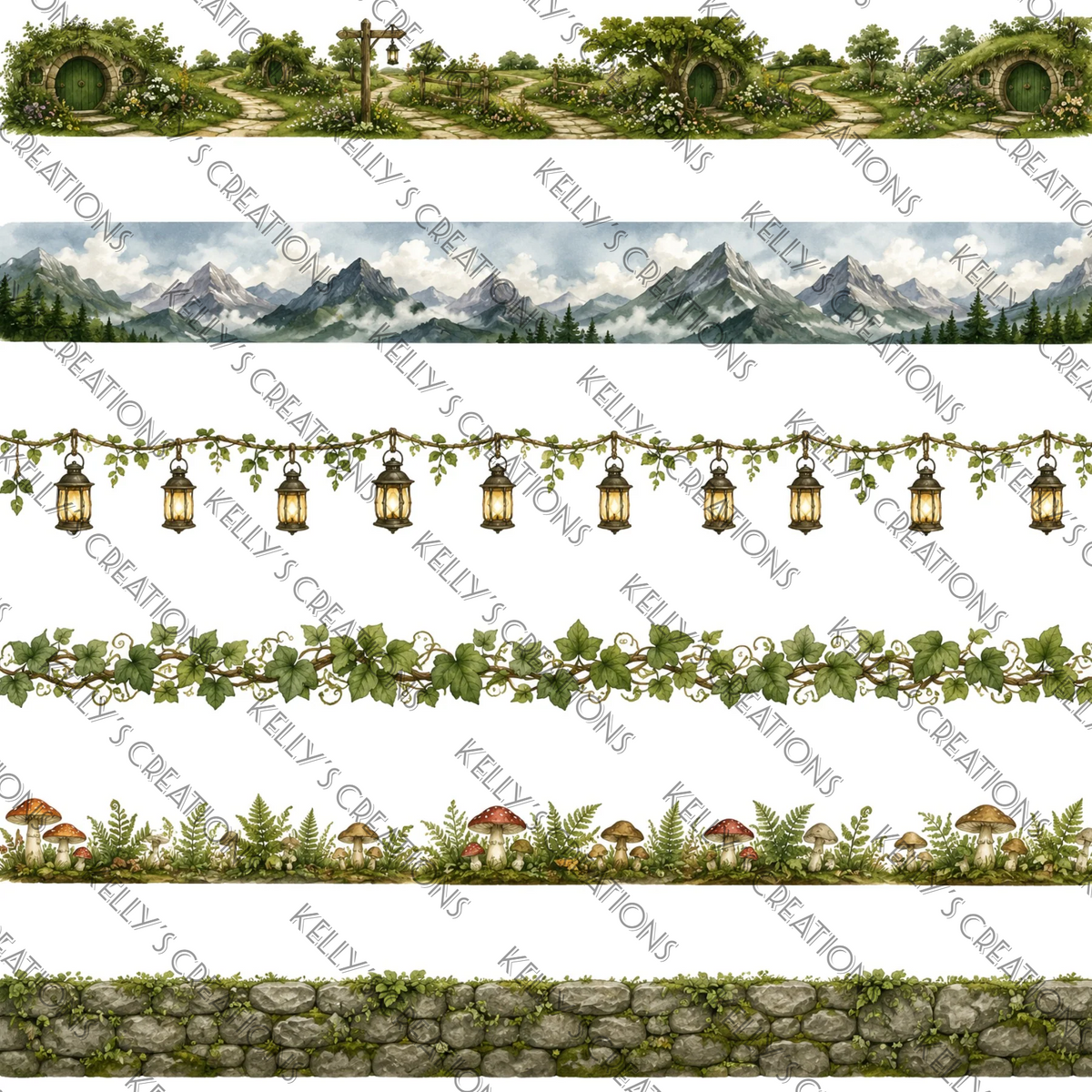 Watermarked - Lord of the Rings Scrapbook Paper