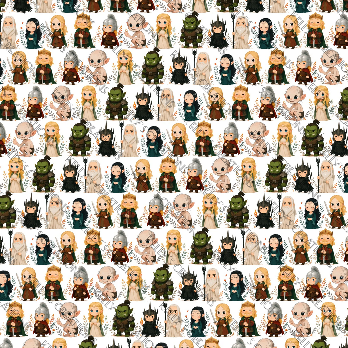 Watermarked - Lord of the Rings Scrapbook Paper