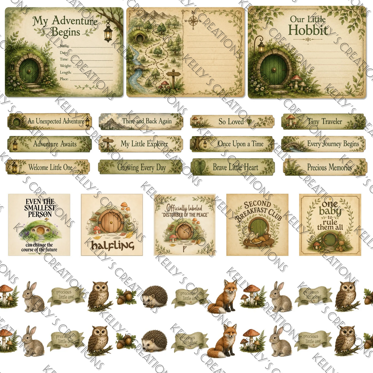 Watermarked - Lord of the Rings Scrapbook Paper