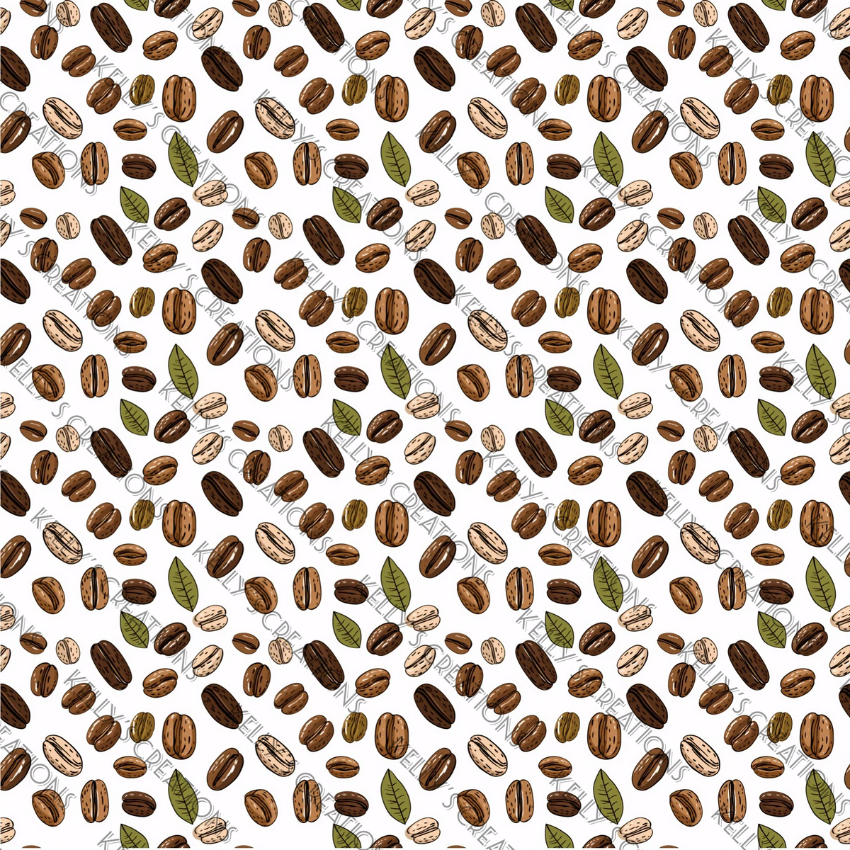 Watermarked - Coffee Scrapbook Paper