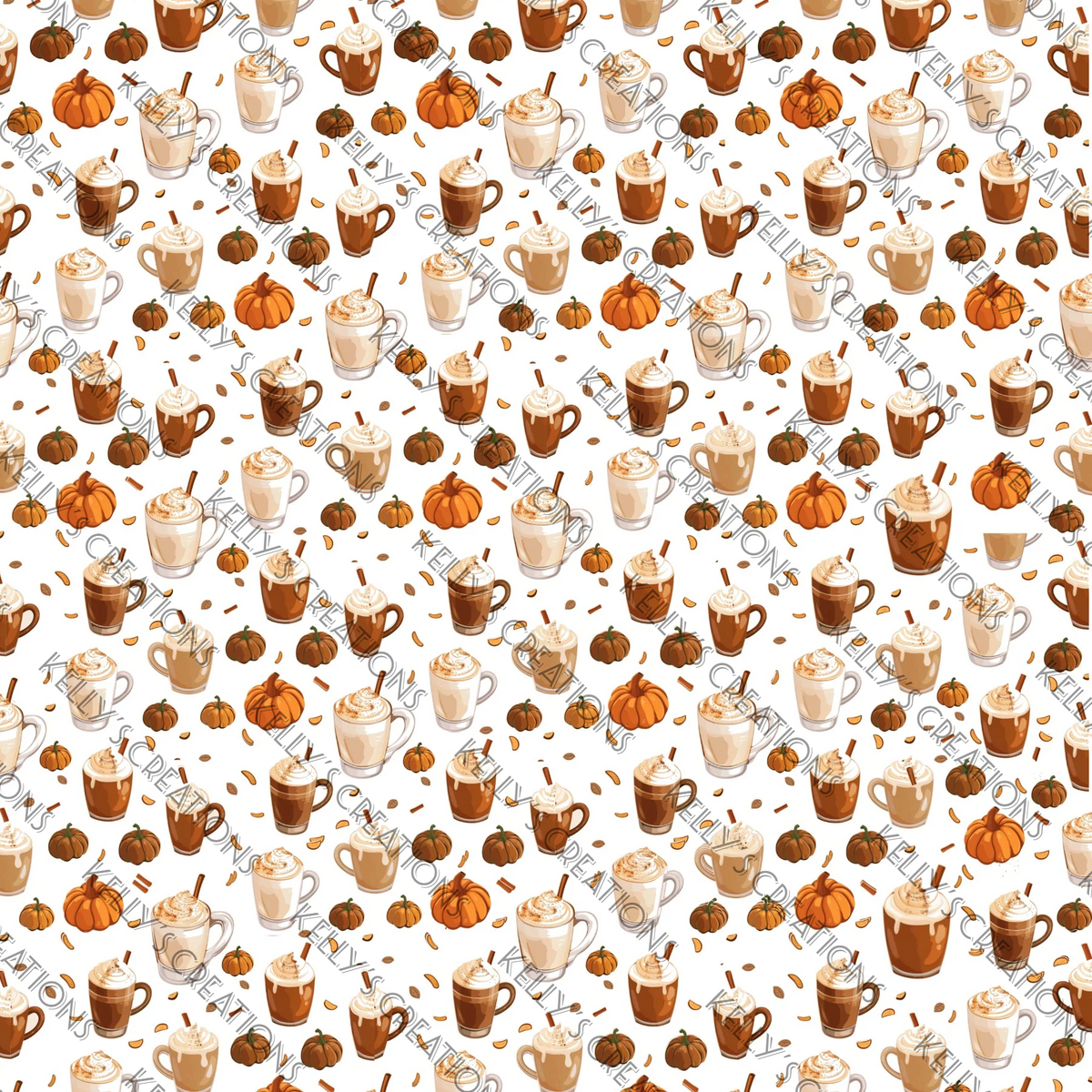 Watermarked - Coffee Scrapbook Paper