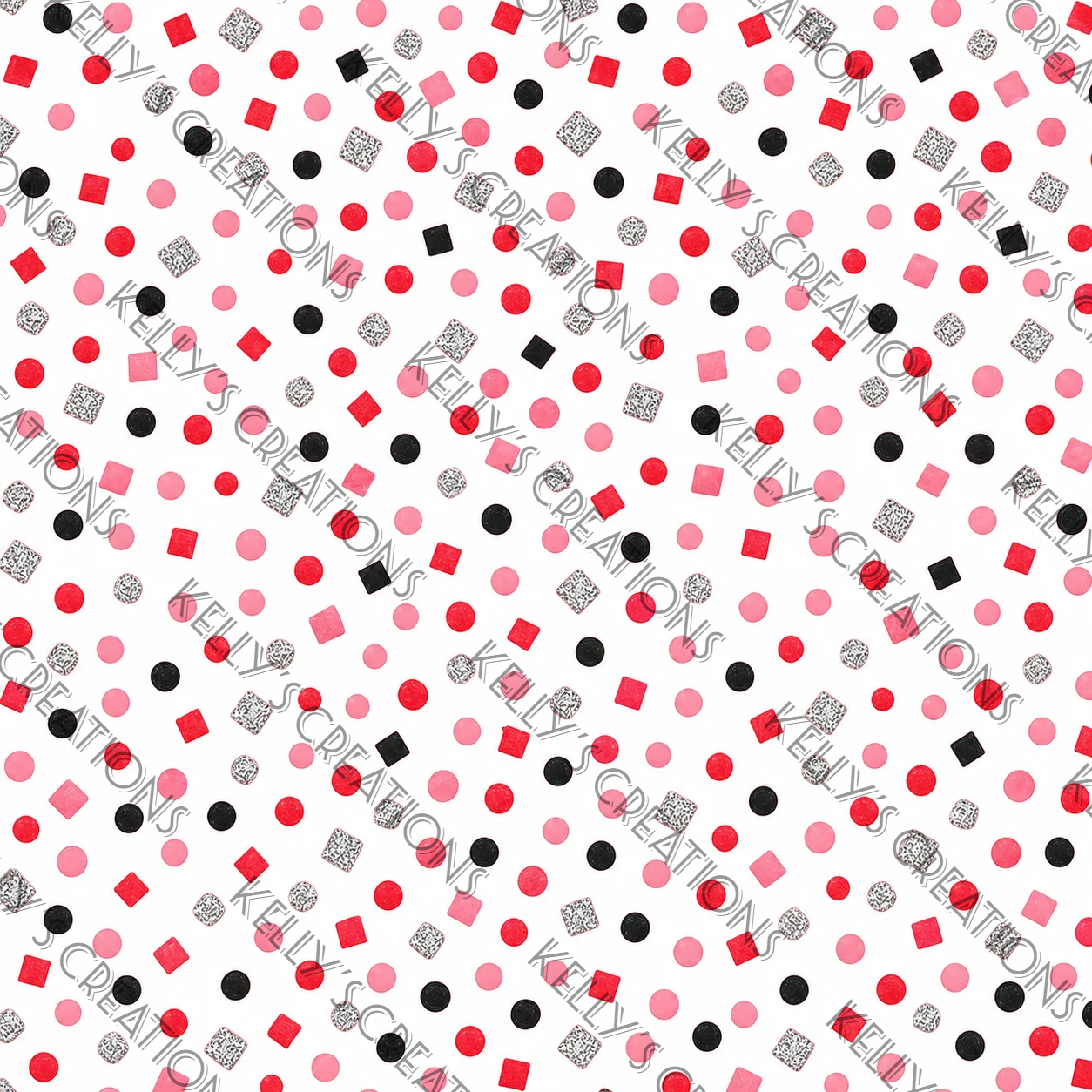 Watermarked - Bunco Game Scrapbook Paper