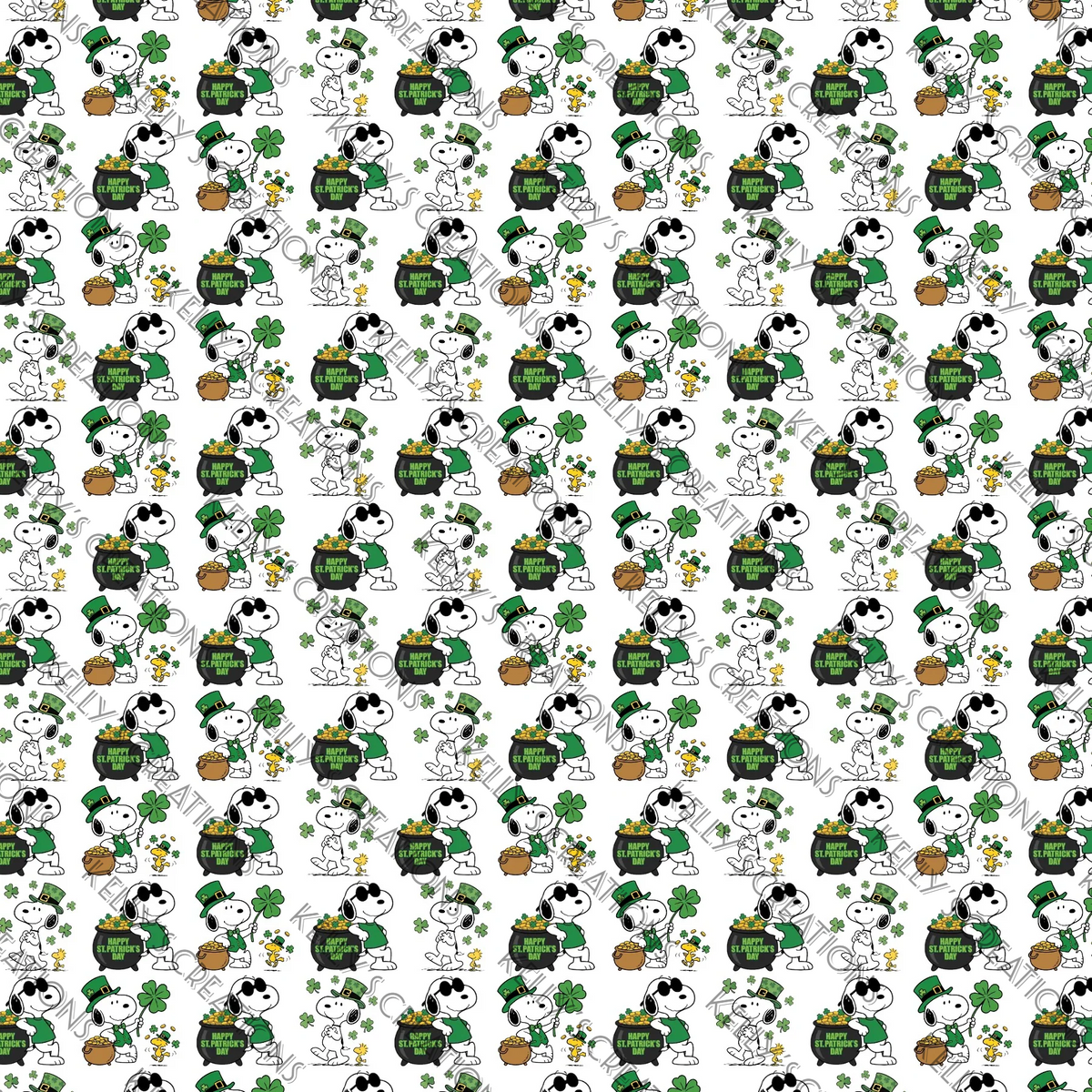 Watermarked - Snoopy Scrapbook Paper