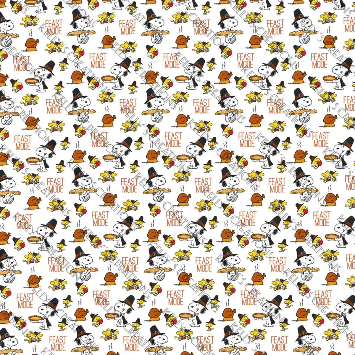 Watermarked - Snoopy Scrapbook Paper