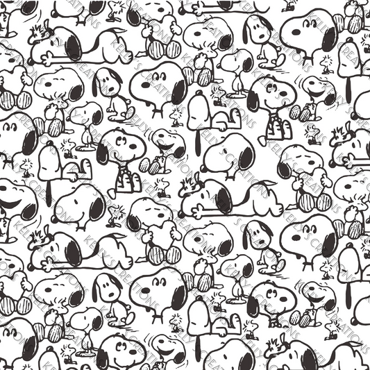 Watermarked - Snoopy Scrapbook Paper