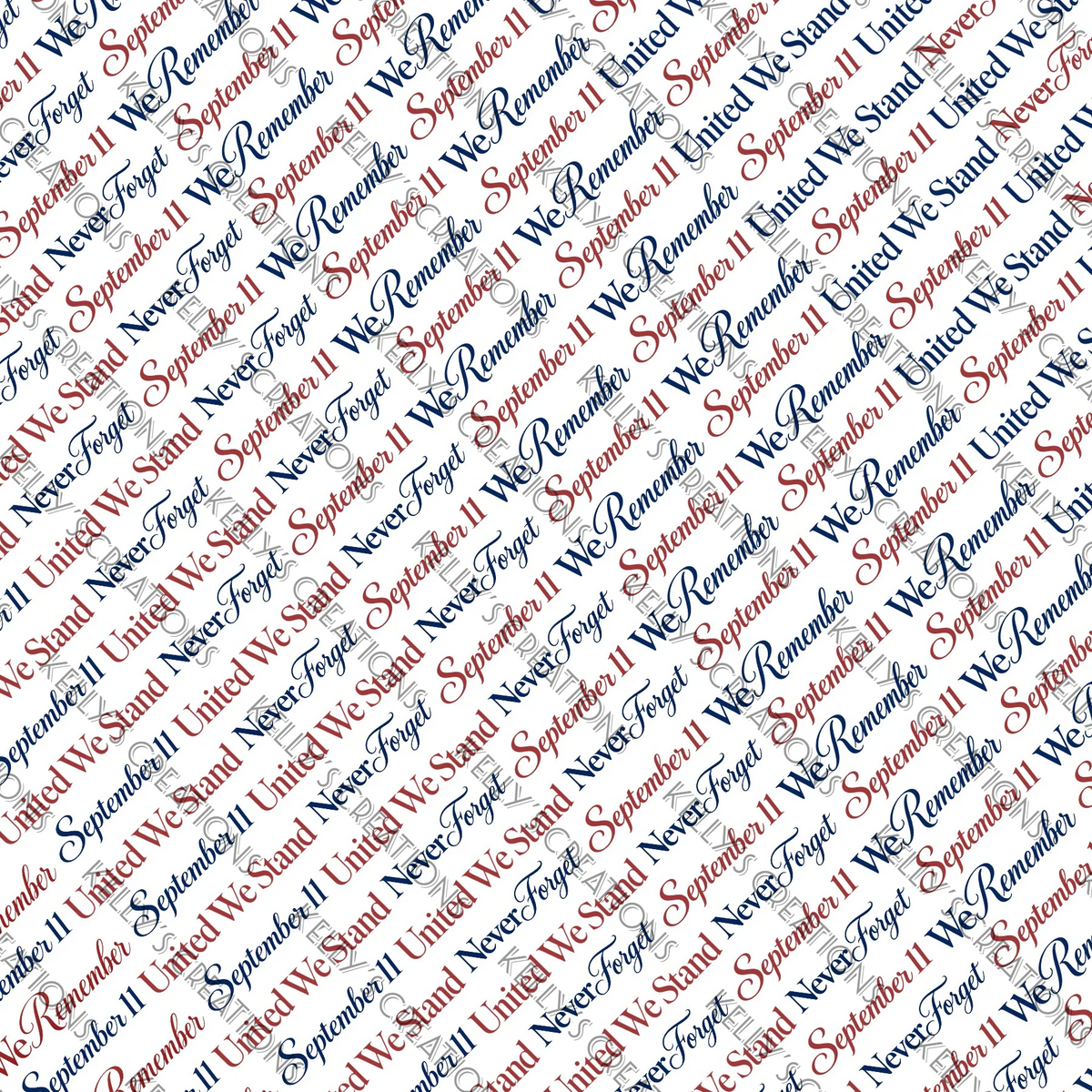 Watermarked - Patriot Day Scrapbook Paper