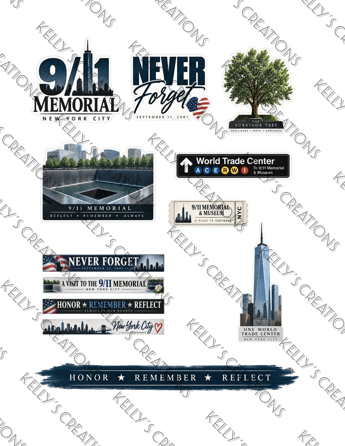 Watermarked - Patriot Day Scrapbook Paper