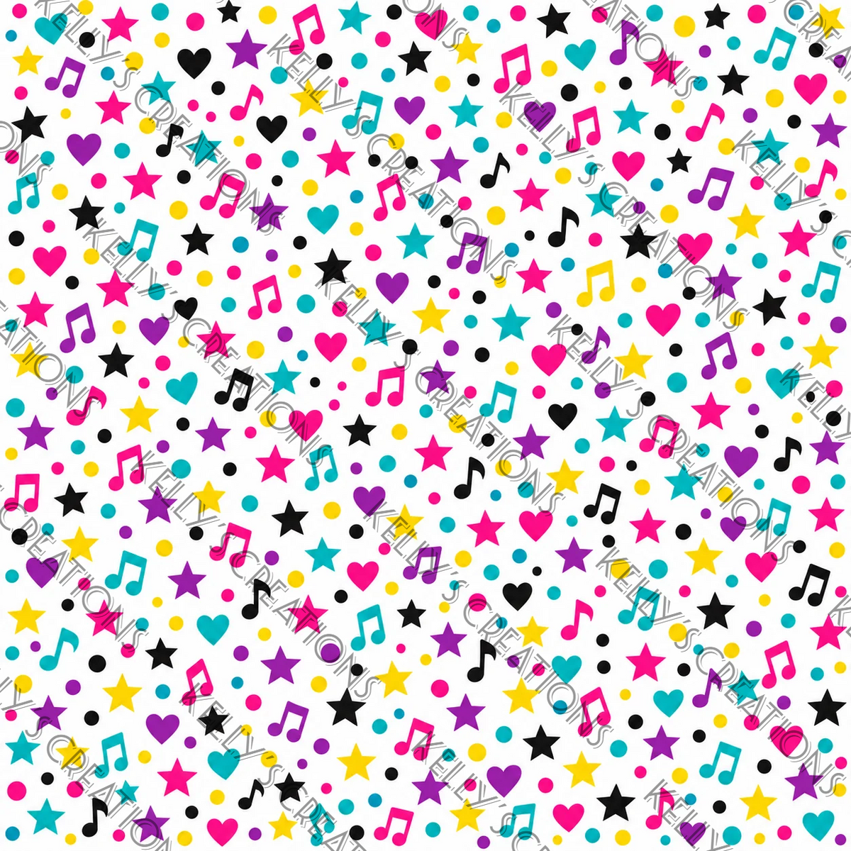 Watermarked - Girls Wanna Have Fun Scrapbook Paper